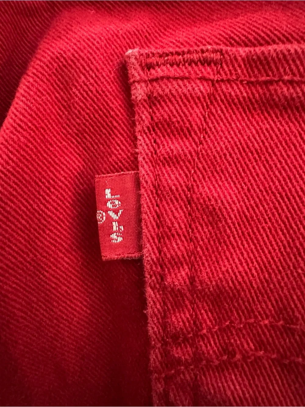 Levi's 511 Skinny Fit Red Denim Jeans Mens 29x30